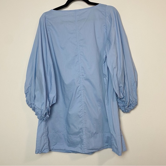 Lake Morning Cotton Mini Dress in Bluebell - Picture 10 of 12